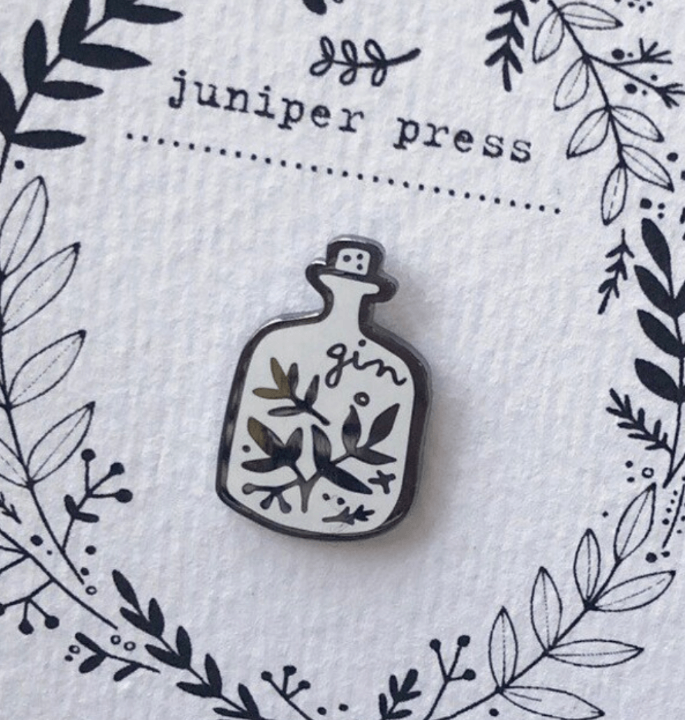 Gin Enamel Pin Badge